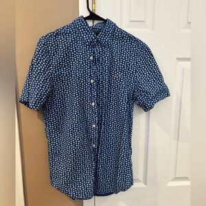 Vineyard Vines Navy Floral Button Down Shirt
